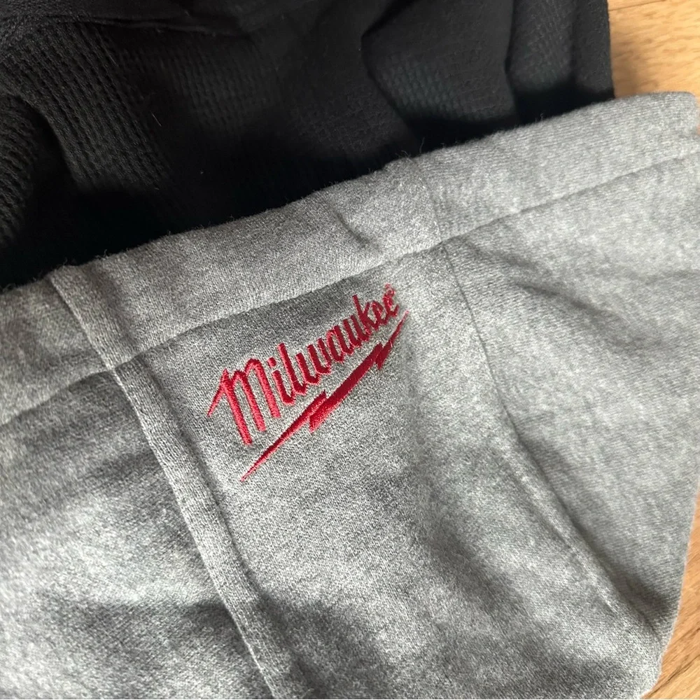 Milwaukee Gray Zip-Up Hoodie with Charger (battery not included) - Picture 7 of 9